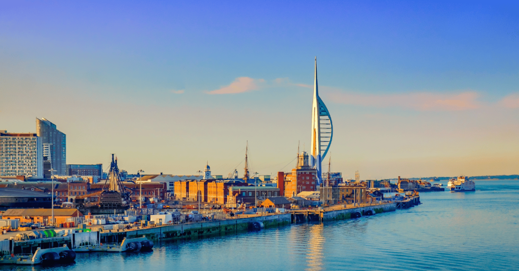 Portsmouth Port Dock view